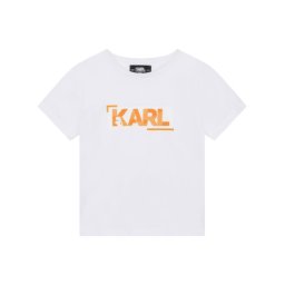 Karl Lagerfeld Kids Póló Z25397 S Fehér Regular Fit