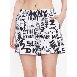 DKNY Rövid pizsama nadrág YI3522629 Fehér Regular Fit