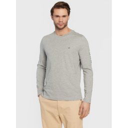 Tommy Hilfiger Hosszú ujjú Logo MW0MW09096 Szürke Slim Fit