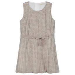 MICHAEL KORS KIDS Elegáns ruha R12142 S Ekru Regular Fit