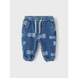 NAME IT Szövet nadrág 13213997 Kék Baggy Fit