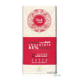 Health Market Dark Delight Étcsokoládé édesítőszerekkel 80 g