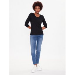 Mustang Blúz Anne 1013619 Fekete Slim Fit