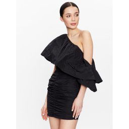 ROTATE Koktélruha Taft Pleated One RT2495 Fekete Regular Fit