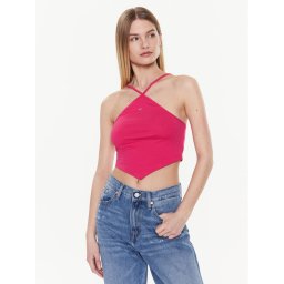 Tommy Jeans Felső Party DW0DW14888 Rózsaszín Regular Fit