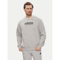 adidas Pulóver All SZN Graphic IC9823 Szürke Loose Fit