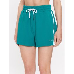 Guess Sport rövidnadrág Signature V3GD00 KBO62 Zöld Loose Fit