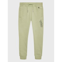 Calvin Klein Jeans Melegítő alsó Repeat Inst. Logo IB0IB01568 Zöld Regular Fit