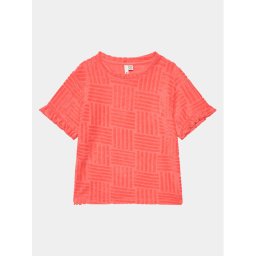 Pieces KIDS Póló 17139129 Rózsaszín Loose Fit