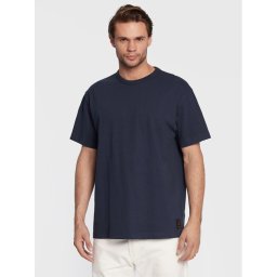 Deus Ex Machina Póló Plain Naval DMF221359 Sötétkék Boxy Fit