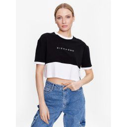 John Richmond Póló UWP23017TS Fekete Cropp Fit