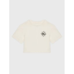 Jack Wolfskin Póló Teen Mosaic 1609841 Fehér Regular Fit