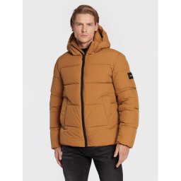 Calvin Klein Pehelykabát Crinkle K10K110336 Barna Regular Fit