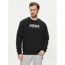 adidas Pulóver All SZN Fleece Graphic Sweatshirt IC9824 Fekete Loose Fit