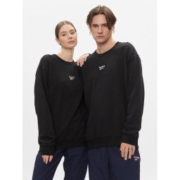 Reebok Pulóver Classics Small Vector Crew Sweatshirt HS7145 Fekete Regular Fit