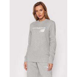 New Balance Pulóver Classic Core Fleece WT03811 Szürke Relaxed Fit