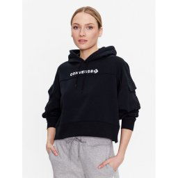 Converse Pulóver Fashion 10024527-A03 Fekete Relaxed Fit