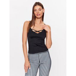 Guess Felső Ella V3GP17 MC04A Fekete Regular Fit