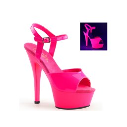Pleaser KISS Neon Pink szandál. 36-os