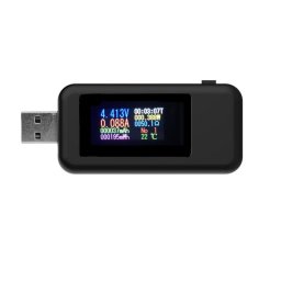 USB feszültségmérő és áramerősség mérő, tesztelő V/A, áram, volt mérő műszer 10 az 1 ben