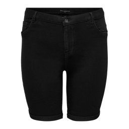 ONLY Carmakoma Szövet rövidnadrág 15281047 Fekete Skinny Fit