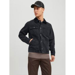 Jack&Jones Farmer kabát Steel 12231169 Fekete Regular Fit
