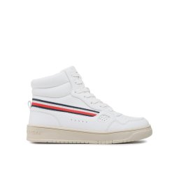 Tommy Hilfiger Sportcipő Stripes High Top Lace-Up Sneaker T3X9-32851-1355 S Fehér