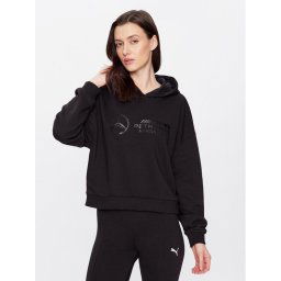 Puma Pulóver 534925 Fekete Loose Fit