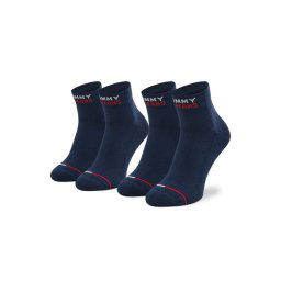 Tommy Jeans 2 pár hosszú szárú unisex zokni 701218956 Sötétkék