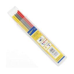 BLEISPITZ dry mélyfurat jelölőhöz töltőbetét grafit/piros/citromsárga 3x2db