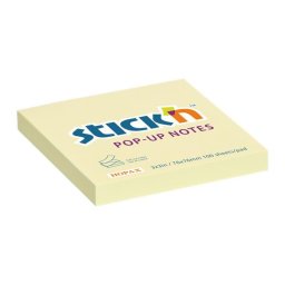 STICK N Öntapadó jegyzettömb, "Z", 76x76 mm, 100 lap, STICK N, sárga