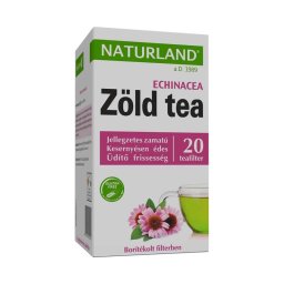 Naturland Zöld tea echinaceával filteres tea 20x2g