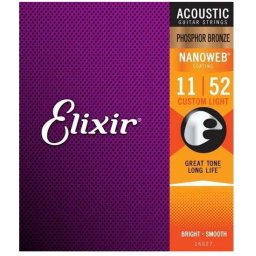 Elixir 16027 Akusztikus Gitárhúr Foszfor Bronz 11/52 (4645)