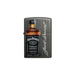49321 Zippo öngyújtó, fekete színben -Jack Daniels felirattal
