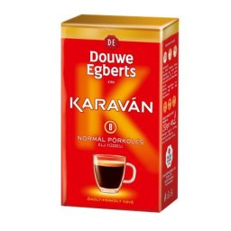 DOUWE EGBERTS Kávé, pörkölt,őrölt, vákuumos csomagolásban, 225 g, DOUWE EGBERTS "Karaván" normál pörkölés