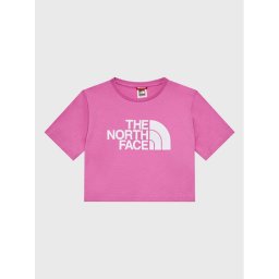 The North Face Póló Crop Easy NF0A83EU Rózsaszín Regular Fit
