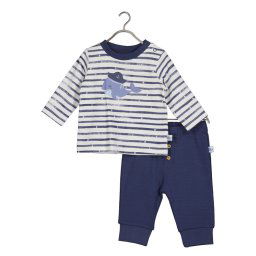 Blue Seven Blúz és nadrág 422183 X Fehér Regular Fit