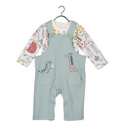 Blue Seven Body és nadrág szett 422187 X Zöld Regular Fit