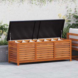 vidaXL tömör eukaliptuszfa kerti tárolóláda 150 x 50 x 55 cm