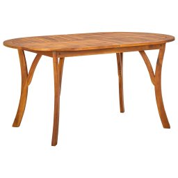 vidaXL tömör akácfa kerti asztal 150 x 90 x 75 cm