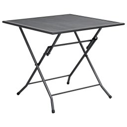 vidaXL antracitszürke acél összecsukható hálós asztal 80 x 80 x 72 cm