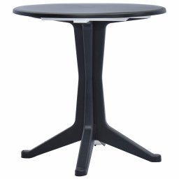 vidaXL antracitszürke műanyag kerti asztal 70 cm