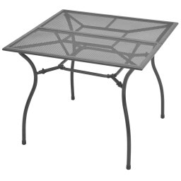vidaXL acélhálós kerti asztal 90 x 90 x 72 cm
