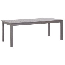 vidaXL szürke antikolt tömör akácfa kerti asztal 200 x 90 x 74 cm