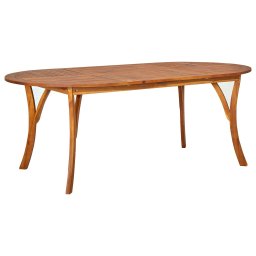 vidaXL tömör akácfa kerti asztal 201 x 100 x 75 cm