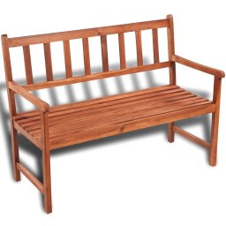 vidaXL tömör akácfa kerti pad 120 cm