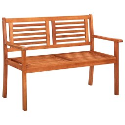 vidaXL kétszemélyes tömör eukaliptuszfa kerti pad 120 cm