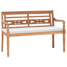 vidaXL tíkfa Batavia pad párnákkal 120 cm