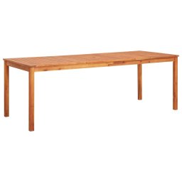 vidaXL tömör akácfa kerti asztal 215 x 90 x 74 cm