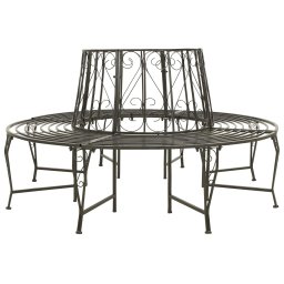 vidaXL fa köré építhető kerek acélpad 160 cm